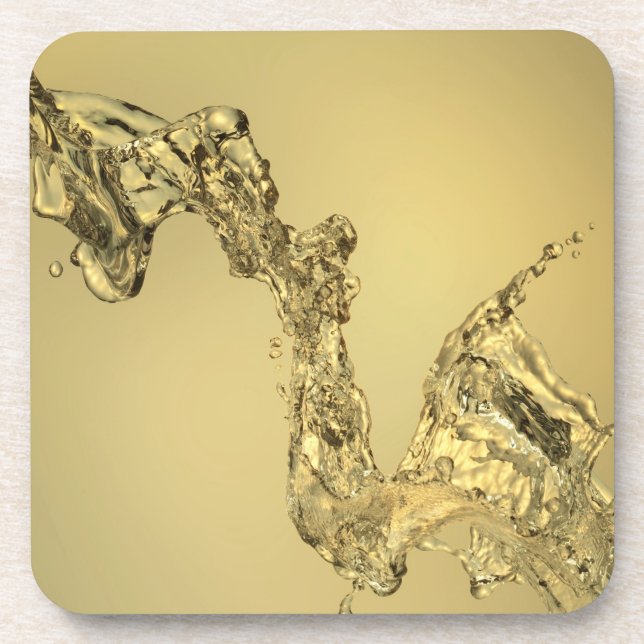 Abstract Shape Formed by Splashing Water Coaster (Front)