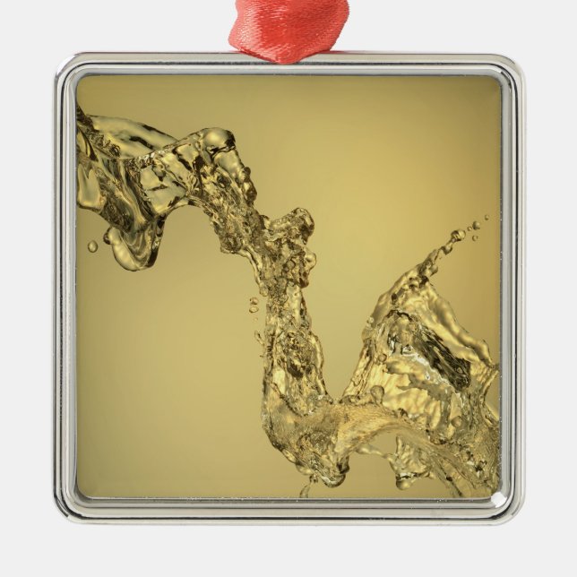 Abstract Shape Formed by Splashing Water Metal Tree Decoration (Front)