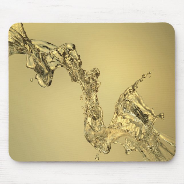 Abstract Shape Formed by Splashing Water Mouse Pad (Front)