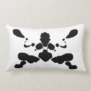 abstract shape psychological test board Rorschach Lumbar Cushion