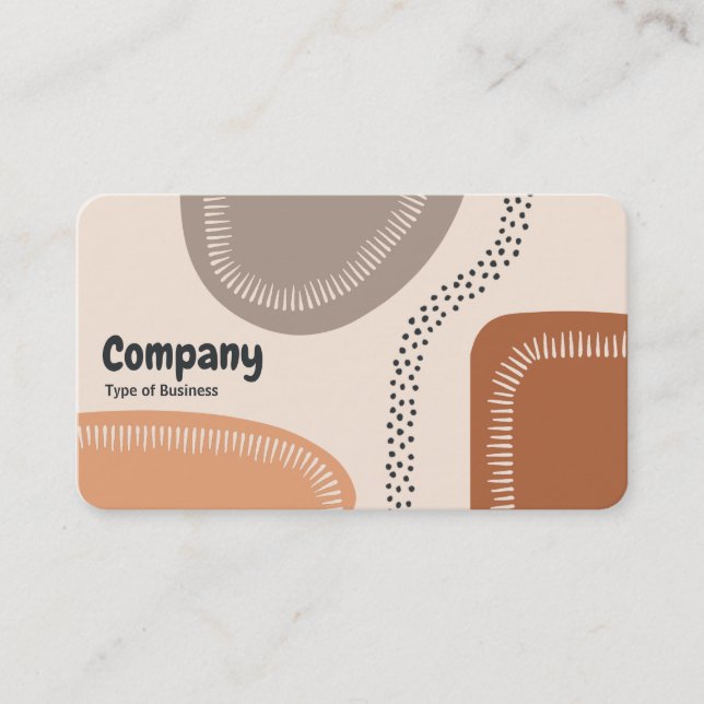 Abstract Shapes 02 Business Card (Front)