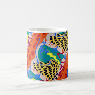 Abstract Shapes, add text, Coffee Mug