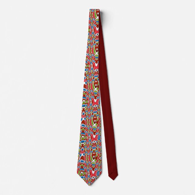 Abstract Shapes and colours Tie (Front)