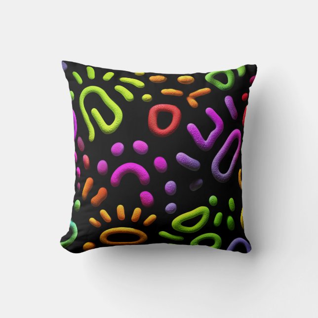 Abstract Shapes Art Cushion (Front)
