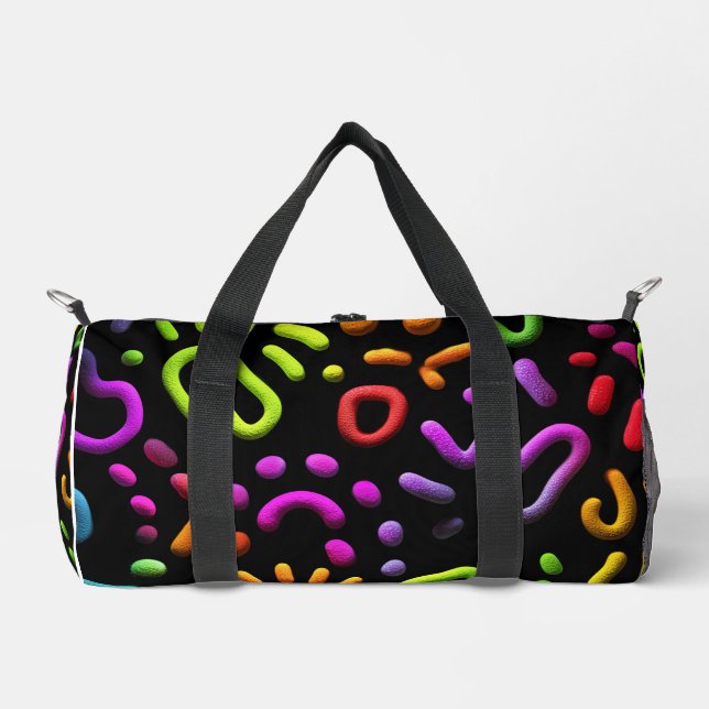Abstract Shapes Art Duffle Bag (Front)