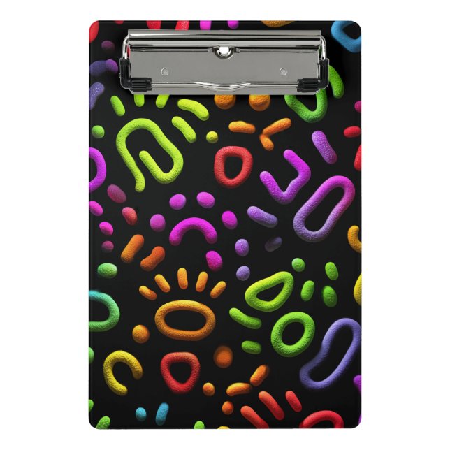 Abstract Shapes Art Mini Clipboard (Front)