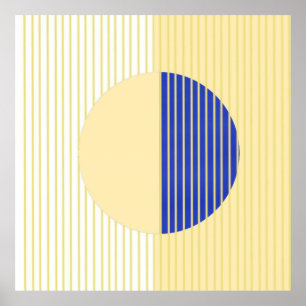 abstract shapes art poster