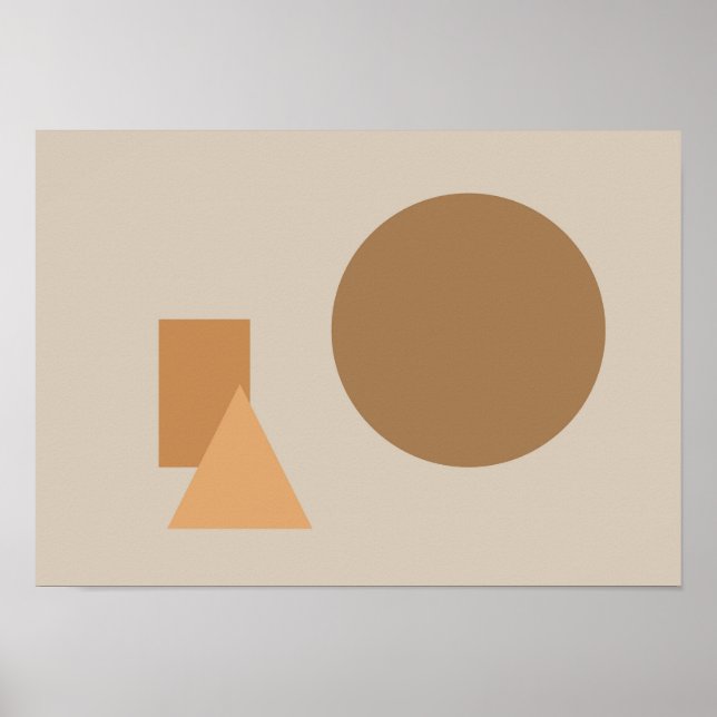Abstract Shapes Art Poster (Front)