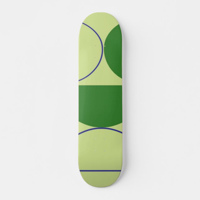 abstract shapes art skateboard (Front)