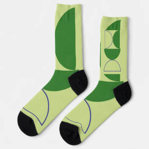 abstract shapes art socks