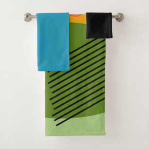 Abstract Shapes Bath Towel Set