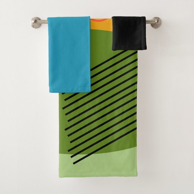 Abstract Shapes  Bath Towel Set (Insitu)