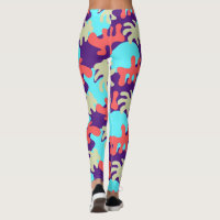 Abstract Shapes Choose your Colour Yoga Leggings