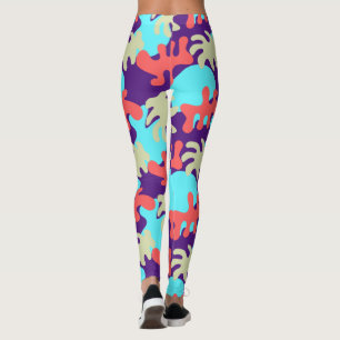 Abstract Shapes Choose your Colour Yoga Leggings