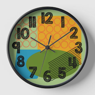 Abstract Shapes  Clock