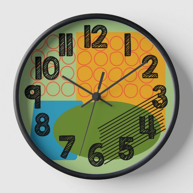 Abstract Shapes  Clock (Front)