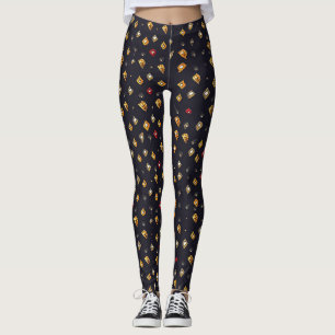Abstract Shapes Dark Pattern Leggings