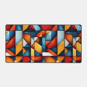 Abstract shapes desk mat