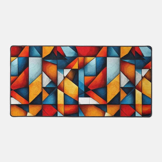 Abstract shapes desk mat (Front)