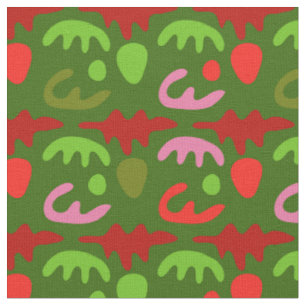 abstract shapes fabric