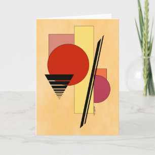 Abstract Shapes Greeting Card