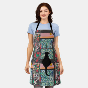Abstract Shapes, Matisse Style, add text, Apron