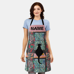 Abstract Shapes, Matisse Style, add text, Apron