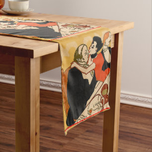 Abstract Shapes, Matisse Style, add text, Short Ta Medium Table Runner