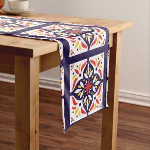 Abstract Shapes, Matisse Style, add text, Short Ta Medium Table Runner