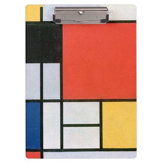 Abstract Shapes Mondrian Clipboard (Front)