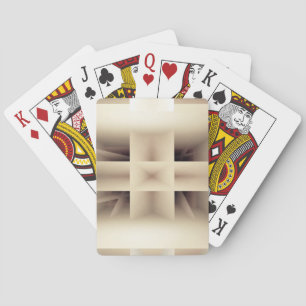 Abstract shapes pattern playing cards