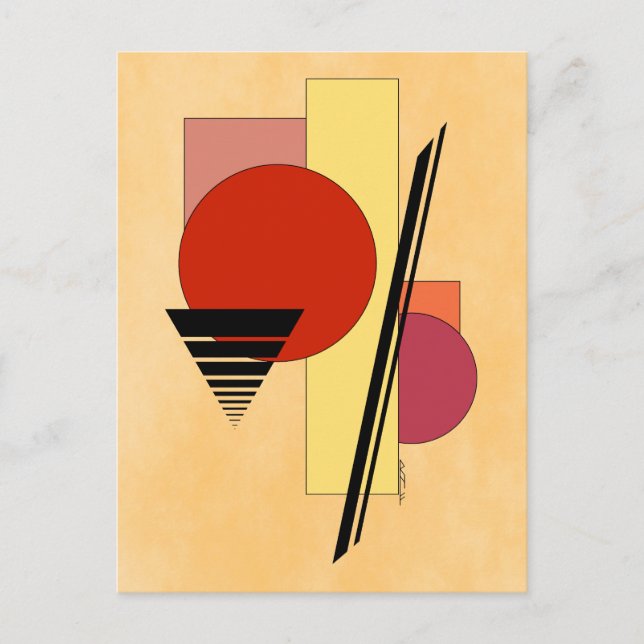 Abstract Shapes Postcard (Front)