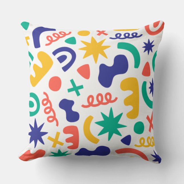 Abstract Shapes Seamless Pattern Cushion (Front)