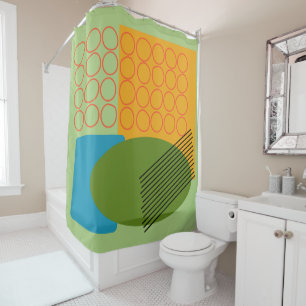 Abstract Shapes  Shower Curtain