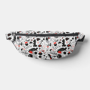 Abstract Shapescape Pattern Bum Bags