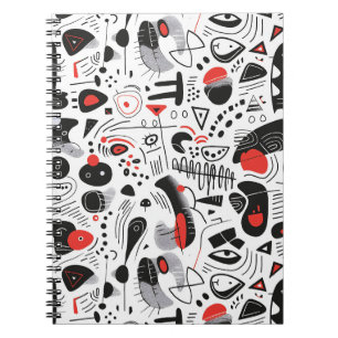 Abstract Shapescape Pattern Notebook