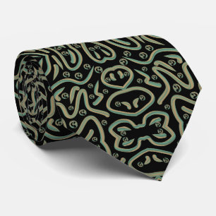 Abstract Shimmer Tubing With Green And Gold Colour Tie