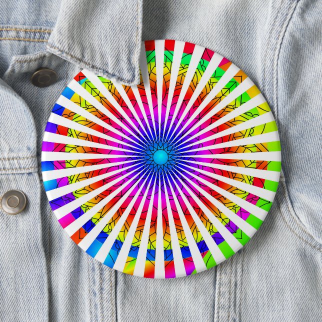 Abstract Shining light 6 Cm Round Badge (In Situ)