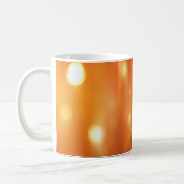 abstract shiny orange backgroundabstract,art,backg coffee mug (Left)
