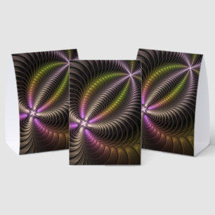 Abstract Shiny Trippy Colorful 3D Fractal Art