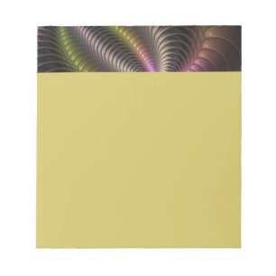 Abstract Shiny Trippy Colorful 3D Fractal Art Notepad