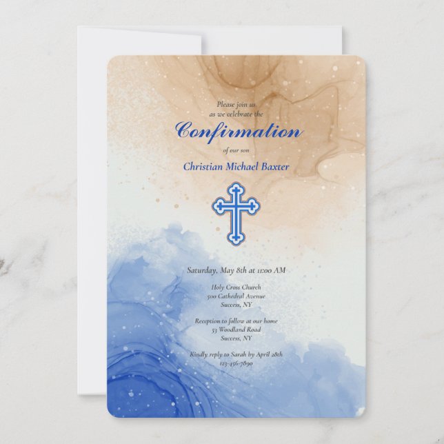 Abstract Shore Invitation (Front)