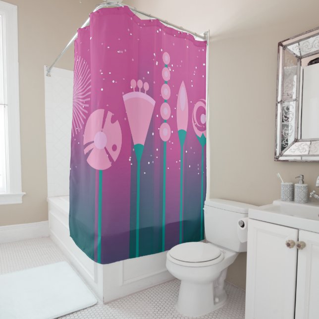 Abstract Shower Curtain (In Situ)