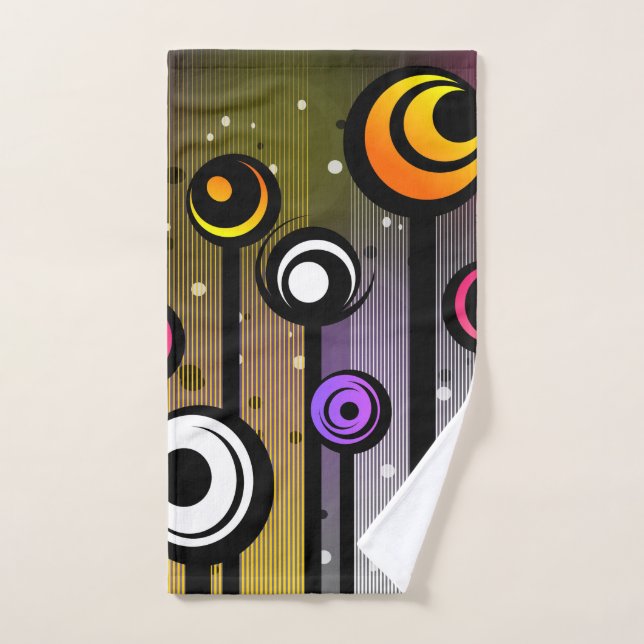 abstract shower curtain hand towel (Hand Towel)