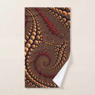 abstract shower curtain hand towel
