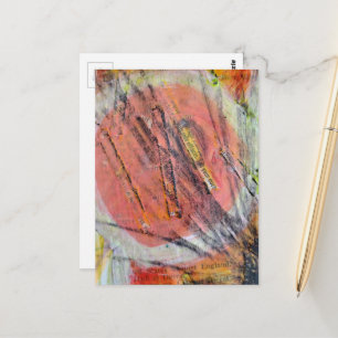 abstract side effects collage postcard