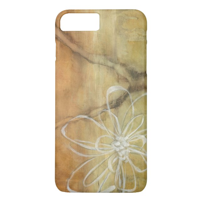 Abstract Silhouette Painting on Tan Background Case-Mate iPhone Case (Back)