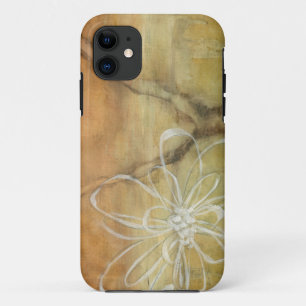 Abstract Silhouette Painting on Tan Background iPhone 11 Case