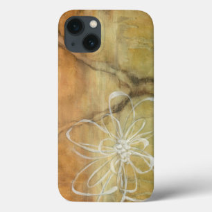 Abstract Silhouette Painting on Tan Background iPhone 13 Case