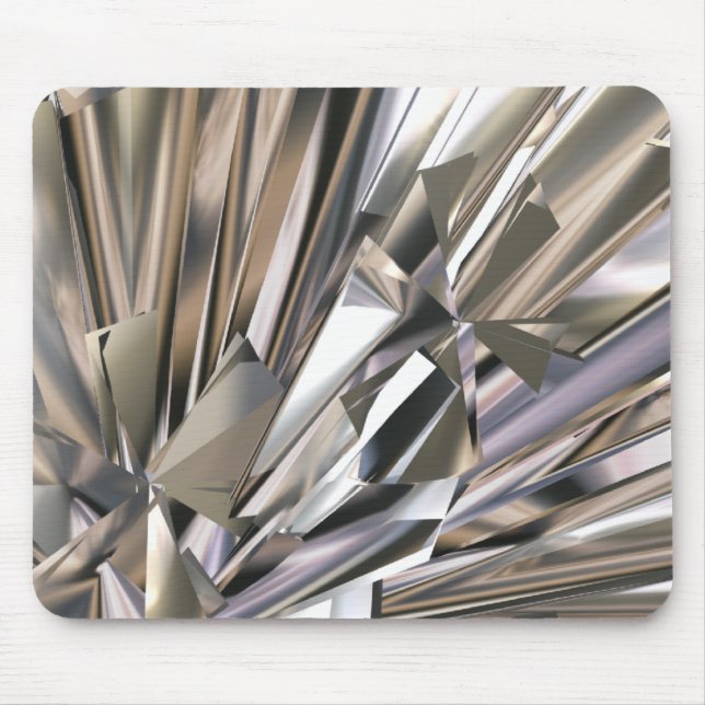abstract silver mouse pad (Front)